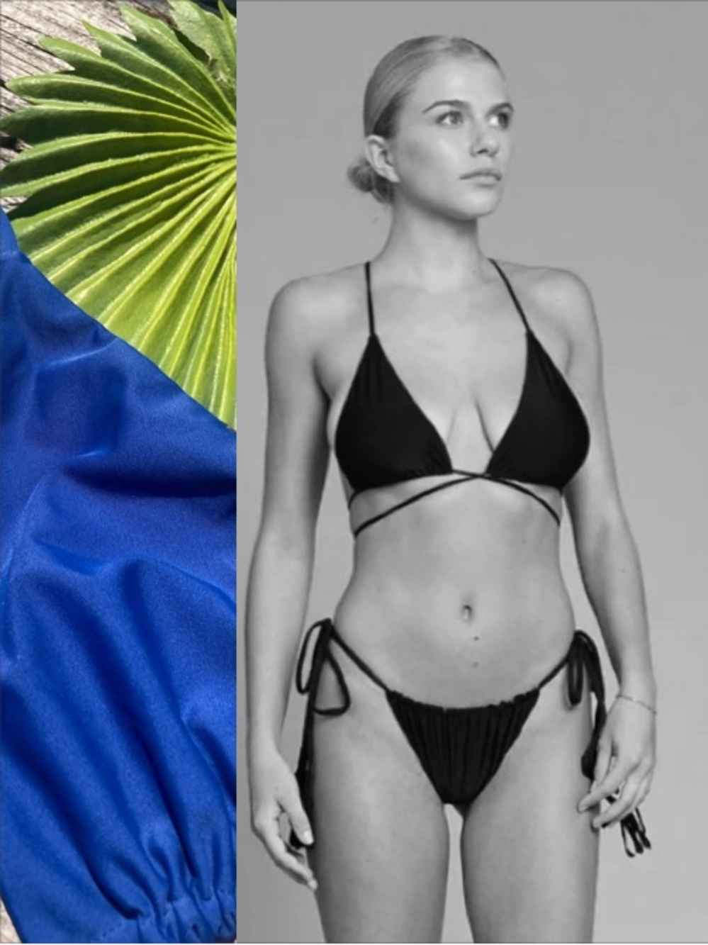 ACACIA Set - Sawvy Wrap Bikini Top & Taylor Cheeky Bottoms in Oxford - M/S